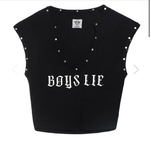 Boys lie black rebel tank